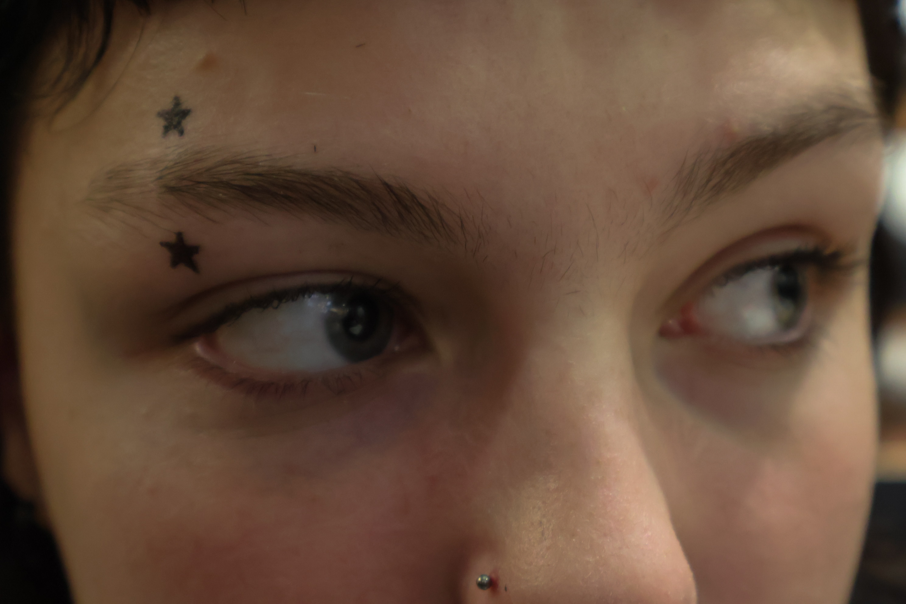 photo des yeux d'une femme
