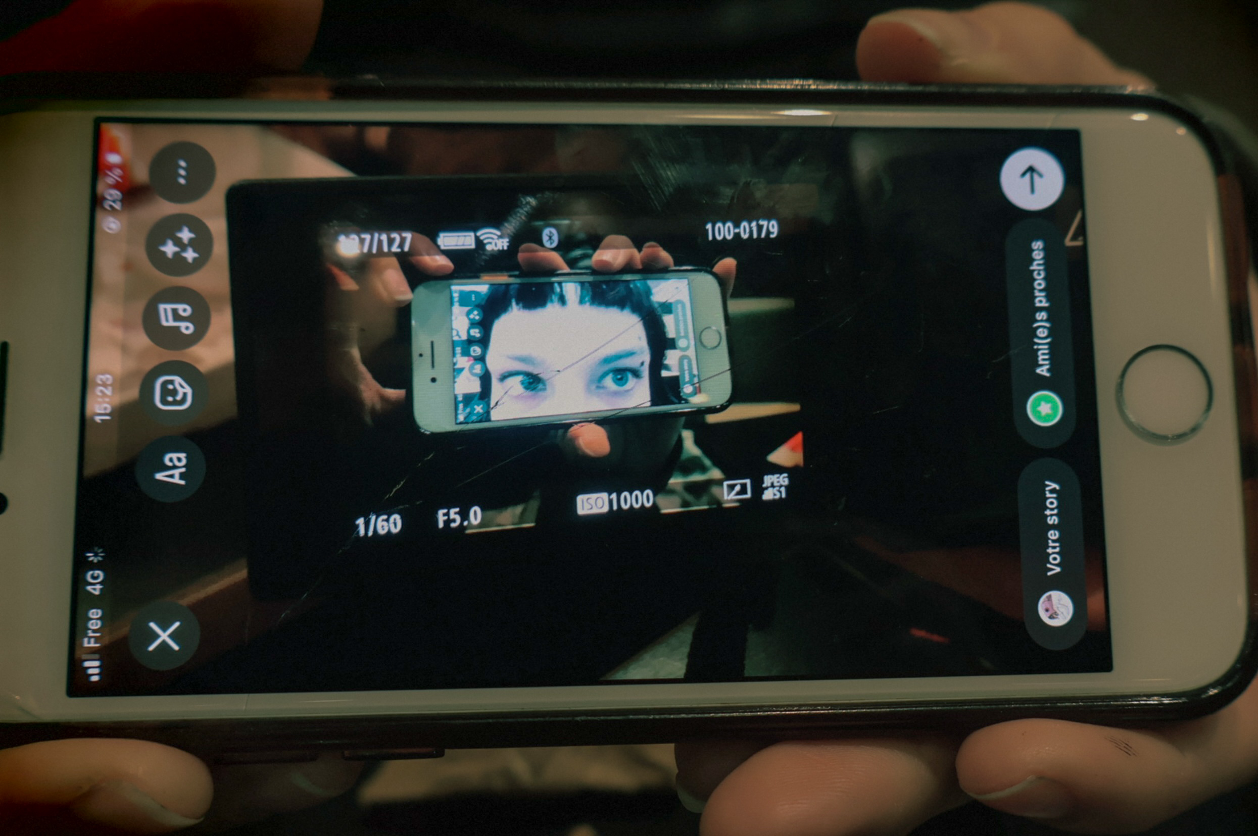 photo d'une photo d'une photo sur un appareil photo